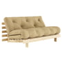 Karup Design - Roots Schlafsofa, 160 x 200 cm, Kiefer natur / wheat beige (758)